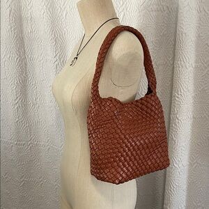 Worthington Tan Woven Shoulder Bag